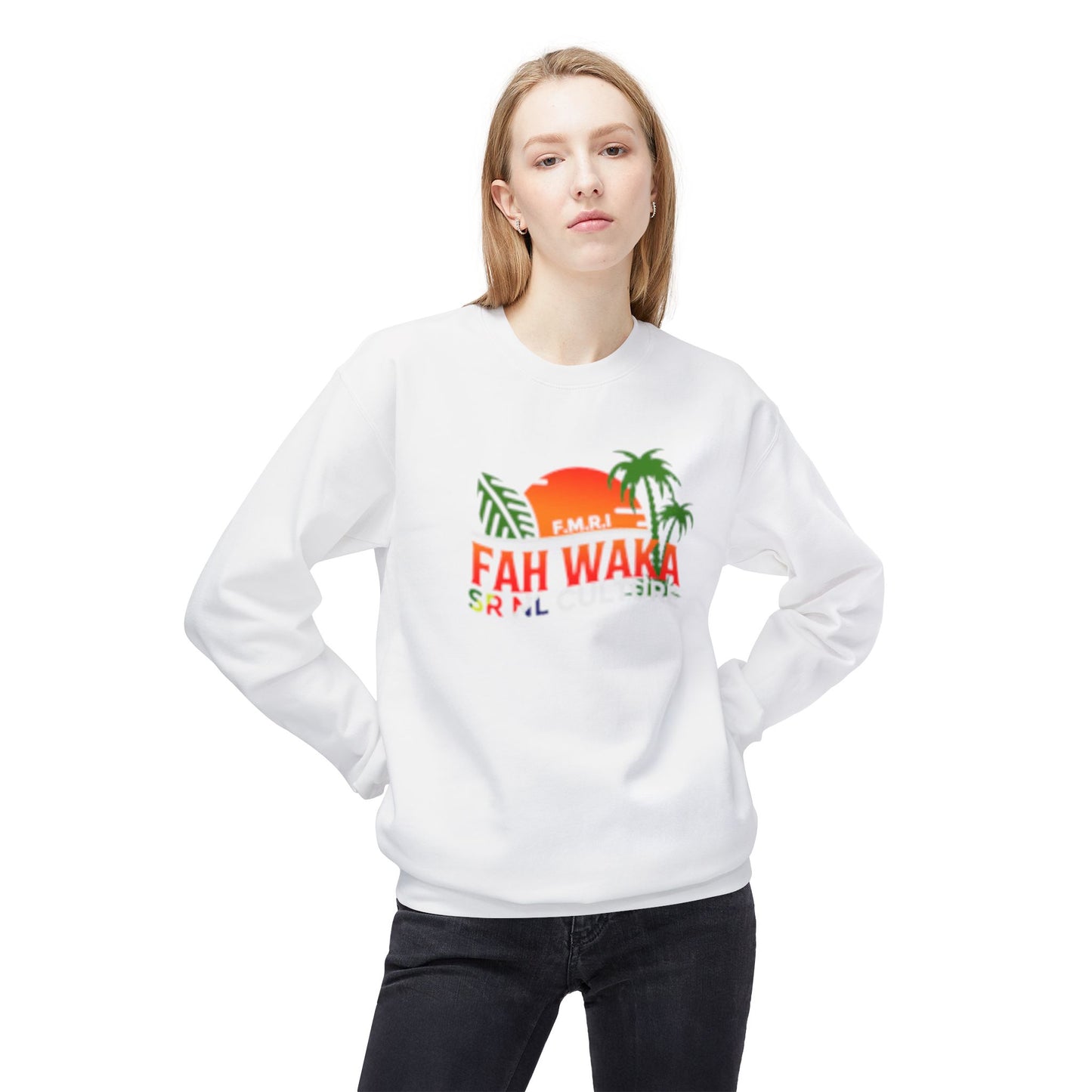 Tropical Vibes Sweatshirt - Fah Waka - Beachwear, Casual, Summer, Holiday Gift, Vacation Essentials