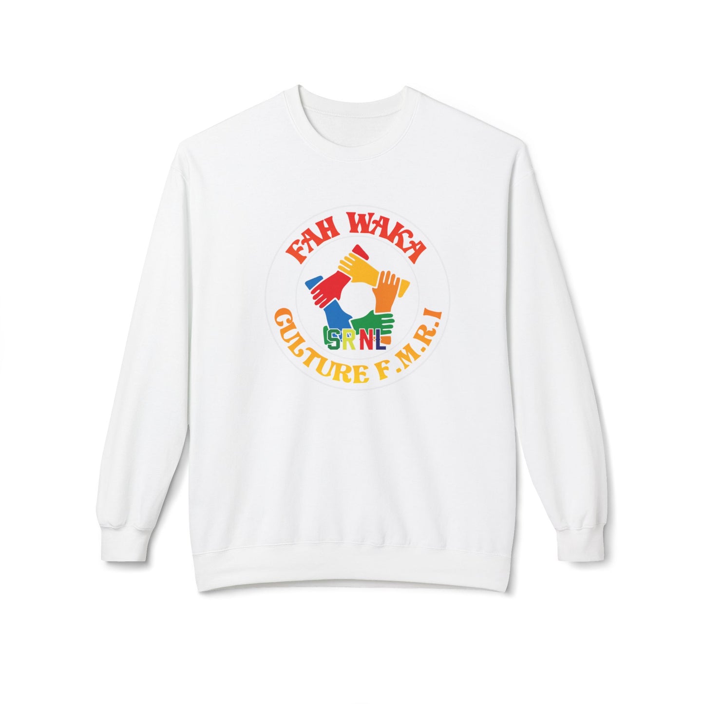 Colorful Cultural Fleece Crewneck Sweatshirt, Cozy Layer, Unique Gift, Fashion for All, Festival Wear, Comfortable Everyday Outfit