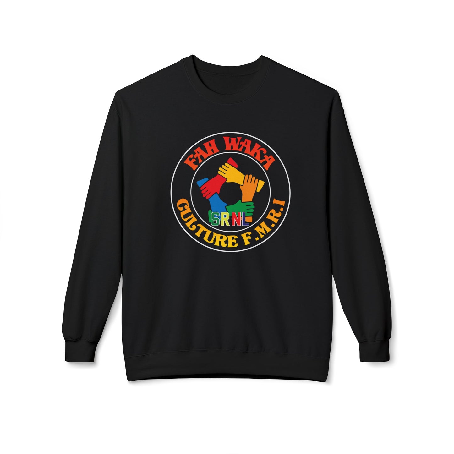 Colorful Cultural Fleece Crewneck Sweatshirt, Cozy Layer, Unique Gift, Fashion for All, Festival Wear, Comfortable Everyday Outfit