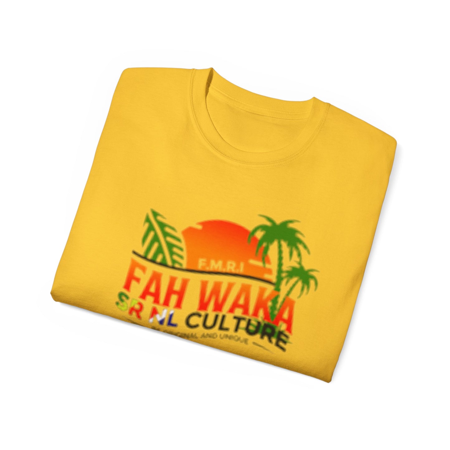 Tropical Graphic Tee, Fah Waka Island Vibe Shirt, Unisex Summer T-Shirt, Beachwear, Casual Fashion, Vacation Essential