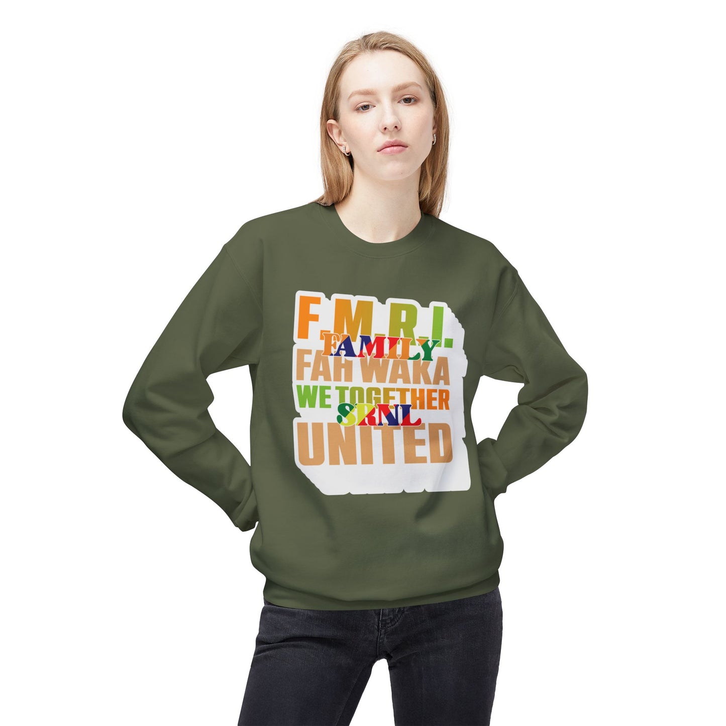 Family United Fleece Sweatshirt, Cozy Crewneck, Unisex Apparel, Gift for Families, Celebrationwear, Everyday Comfort