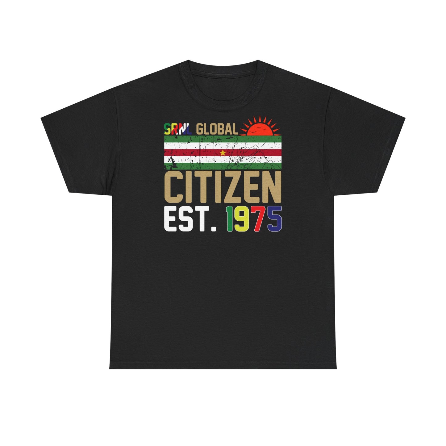 Global Citizen 1975 Tee - Unisex Heavy Cotton Shirt, Inspirational Apparel, Unique Gift, Casual Wear, Eco-Friendly Fashion