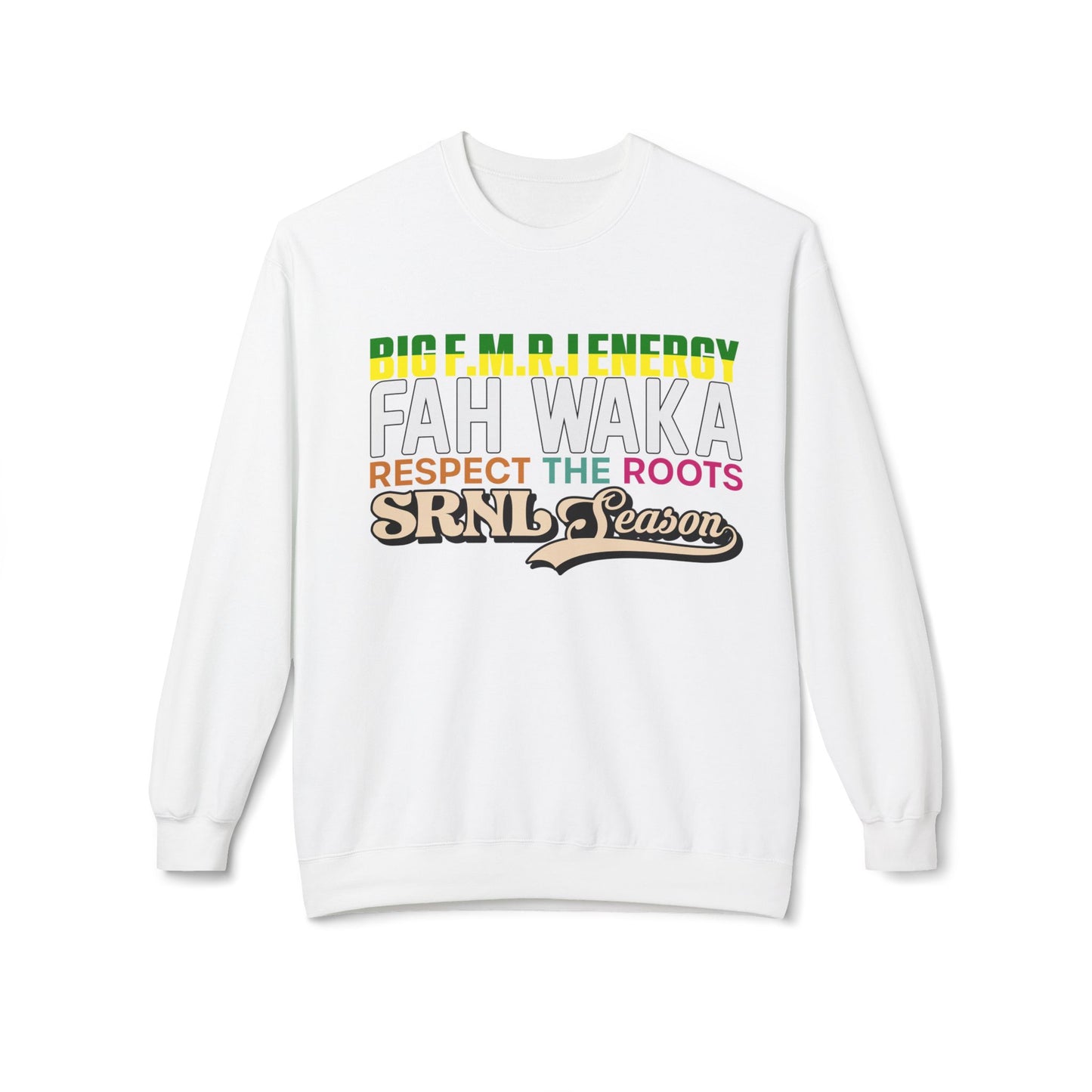 Vibrant Fleece Crewneck Sweatshirt, Unisex Comfort Wear, Perfect for Casual Outings, Gifts, and Streetwear Style, Celebrate Life!