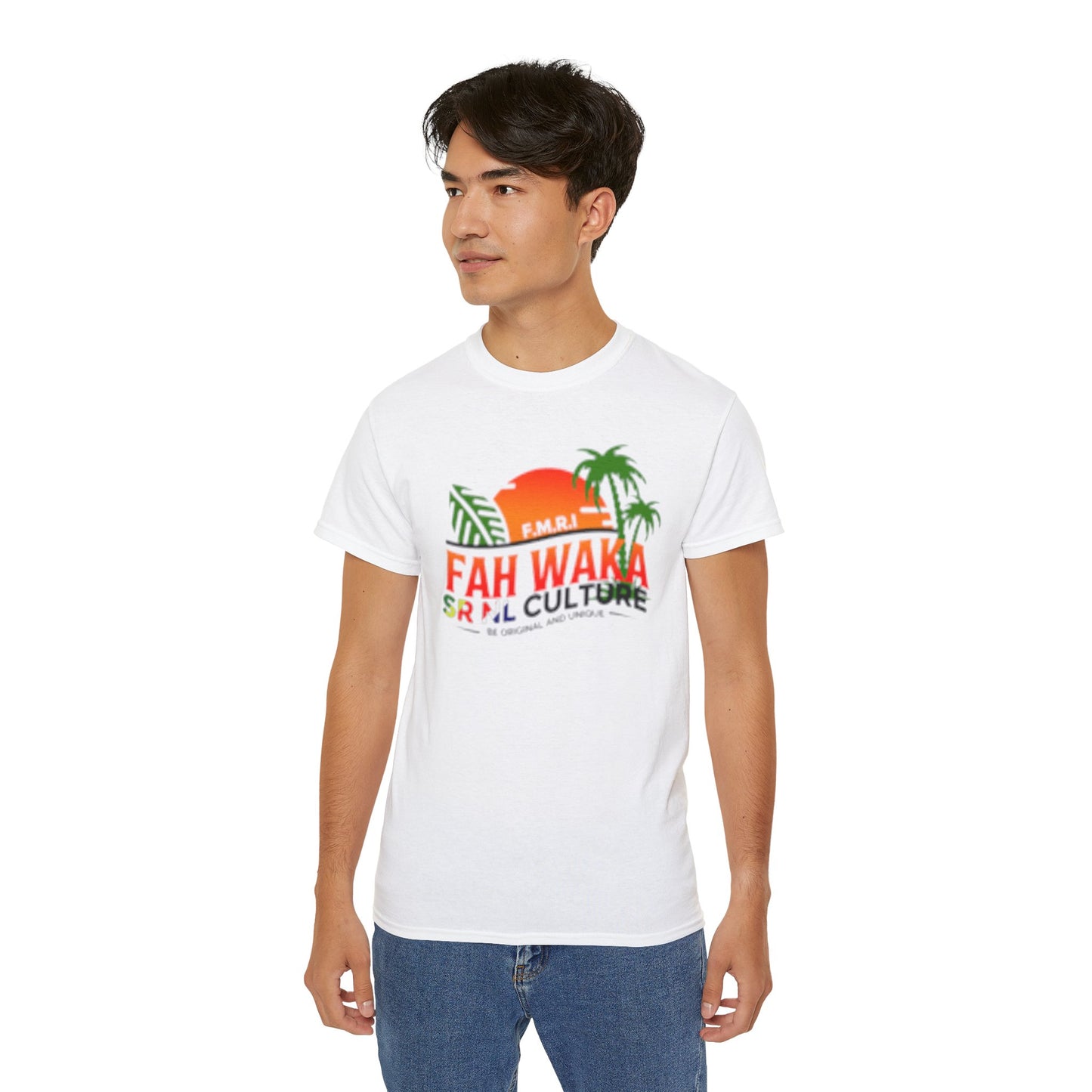 Tropical Graphic Tee, Fah Waka Island Vibe Shirt, Unisex Summer T-Shirt, Beachwear, Casual Fashion, Vacation Essential