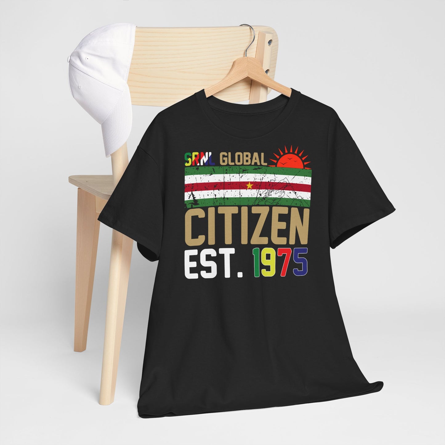 Global Citizen 1975 Tee - Unisex Heavy Cotton Shirt, Inspirational Apparel, Unique Gift, Casual Wear, Eco-Friendly Fashion