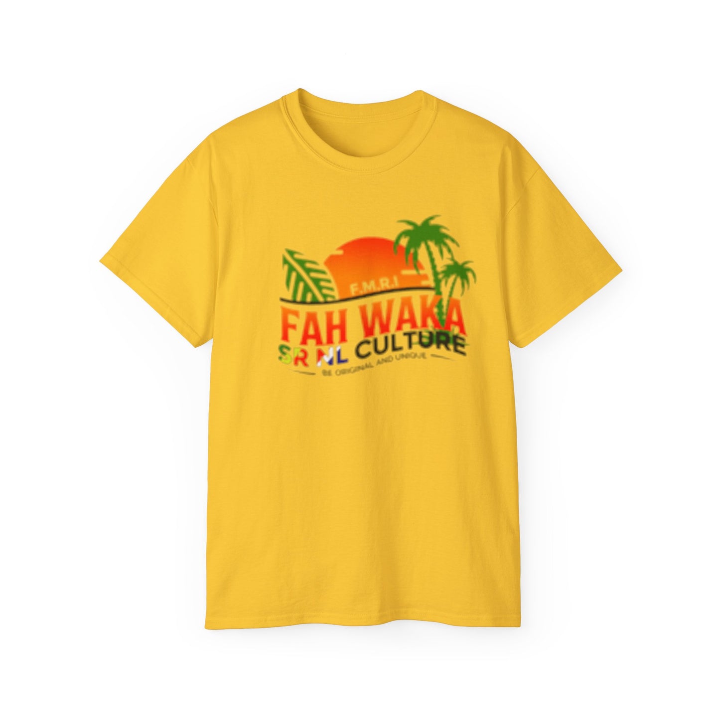 Tropical Graphic Tee, Fah Waka Island Vibe Shirt, Unisex Summer T-Shirt, Beachwear, Casual Fashion, Vacation Essential