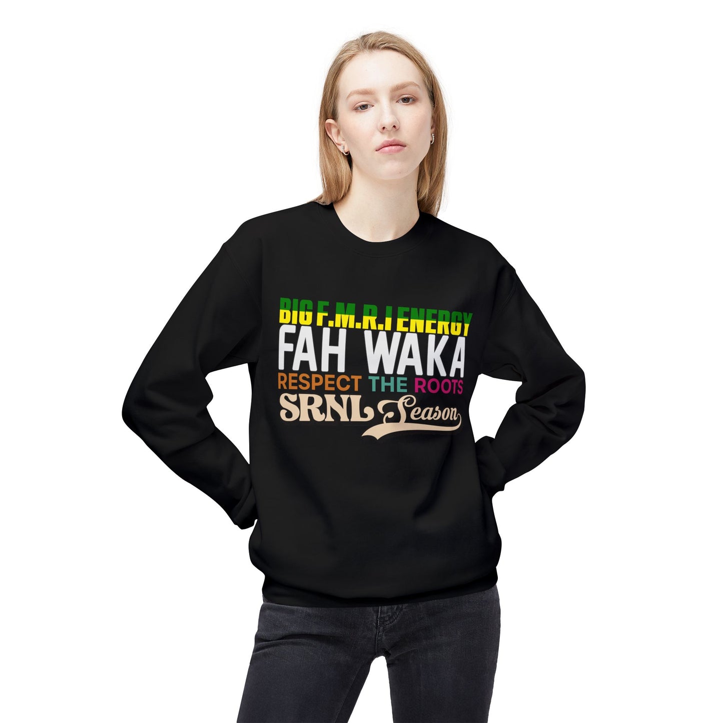 Vibrant Fleece Crewneck Sweatshirt, Unisex Comfort Wear, Perfect for Casual Outings, Gifts, and Streetwear Style, Celebrate Life!