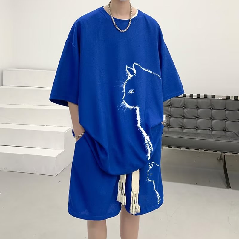 Large-size men's t-shirt and Short