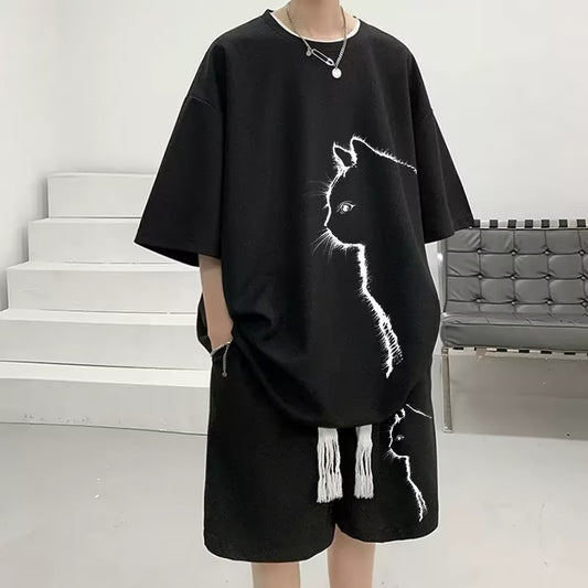 Large-size men's t-shirt and Short